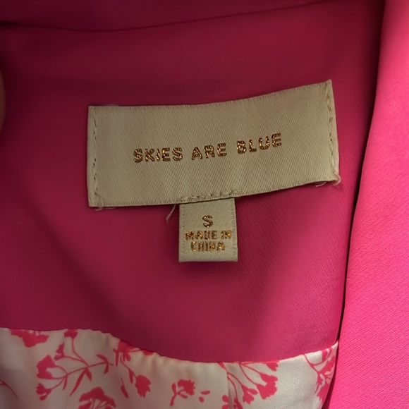 Skies are Blue Pretty in Pink Blazer, NWOT - Picture 4 of 4